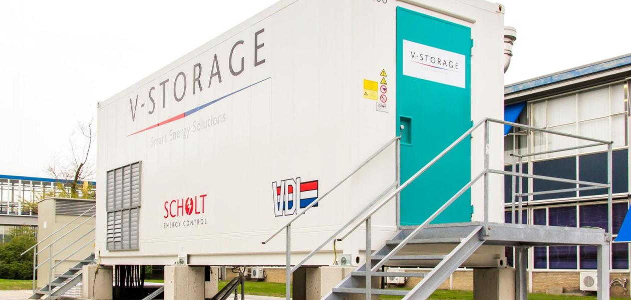 Eerste energieopslagsysteem V-Storage